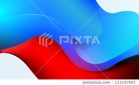 Modern blue and red abstract corporate background 133297691