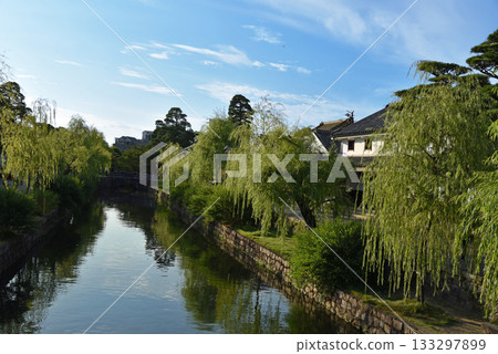 Kurashiki River in the summer Kurashiki River in the summer 133297899