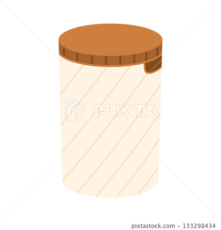 Laundry basket. Flat vector isolated illustration Laundry basket. Flat vector isolated illustration 133298434