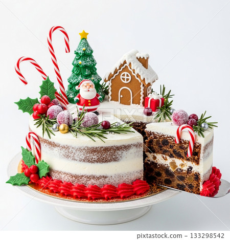 A fairytale-like decorated cake 133298542