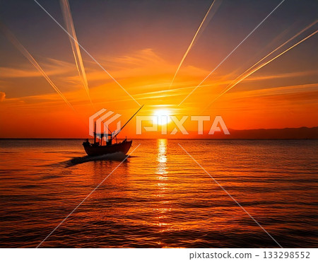 日落船 133298552