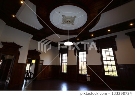 The beautiful architecture of the former Iwate Bank brick building 133298724