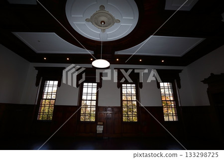 The beautiful architecture of the former Iwate Bank brick building 133298725