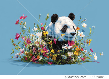 Illustration animal poster, Generative AI Illustration animal poster, Generative AI 133298859