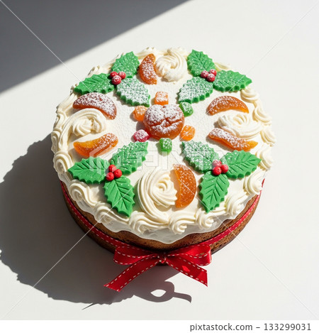 簡約優雅的聖誕蛋糕 133299031