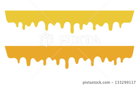 蜂蜜邊框插圖素材 133299117