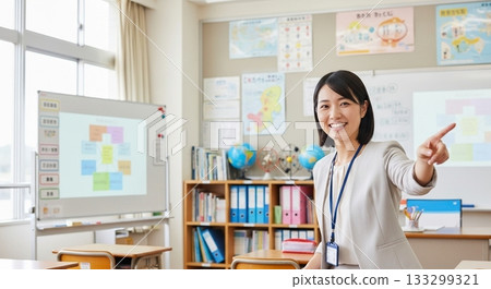 Teacher and students teaching 133299321