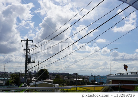 Sky and clouds and the cityscape Sky and clouds and the cityscape 133299729