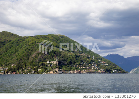 small village on the shores of Lake Lugano 133301270