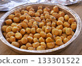traditional italian pignolata honey pastry balls with colorful sprinkles 133301522