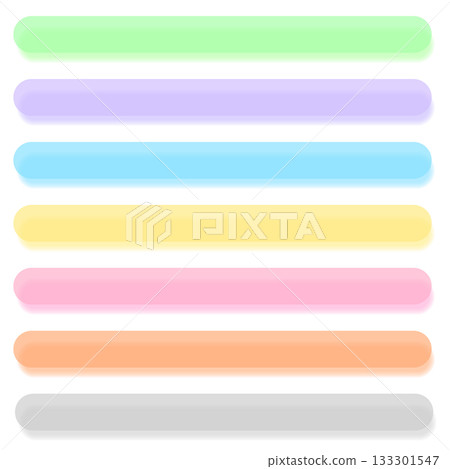 A colorful set of semi-transparent rounded corners with shadows and a 9:1 aspect ratio. A colorful set of semi-transparent rounded corners with shadows and a 9:1 aspect ratio. 133301547