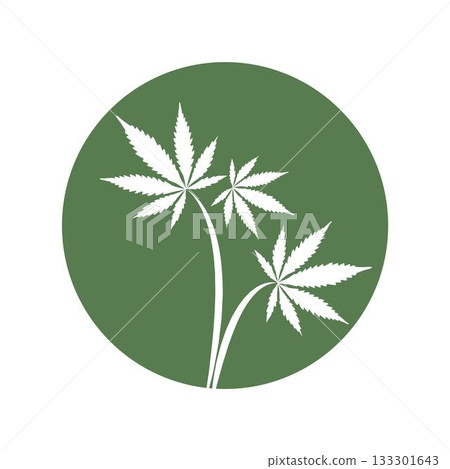 Cannabis logo icon design 133301643