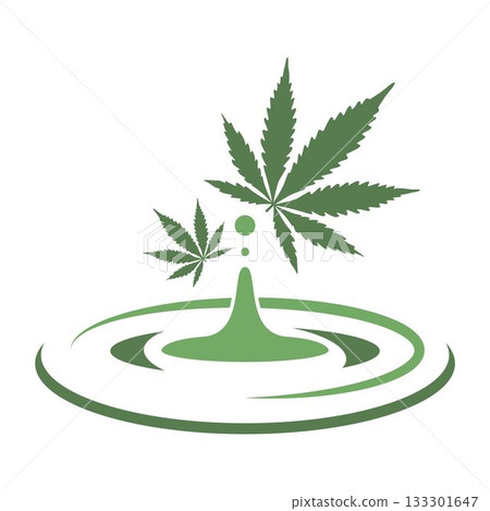 Cannabis logo icon design 133301647