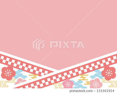 復古流行和服式相框，橫向擺放 133301914