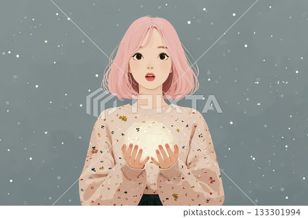 艾米系列：人工智慧賽博女孩擴增實境全像圖 133301994