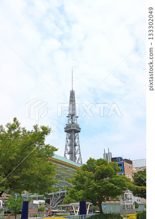 Scenery of Nagoya TV Tower and spaceship on water, Nagoya, Aichi Prefecture 133302049