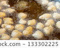 Le popizze are Apulian fried balls made of wheat dough and leavened 133302225