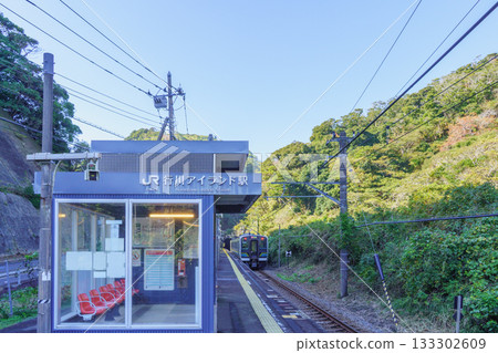 [Katsuura City, Chiba Prefecture] JR Sotobo Line, Namegawa Island Station 133302609