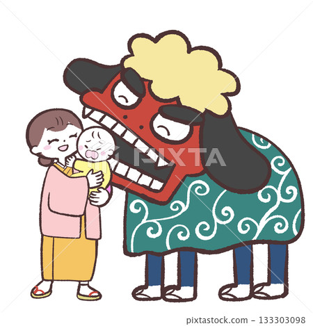 圖:一名兒童被舞獅咬傷 圖:一名兒童被舞獅咬傷 133303098