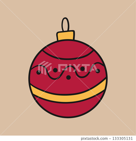 Christmas icon. Design for postcards, flyers, banners Christmas icon. Design for postcards, flyers, banners 133305131