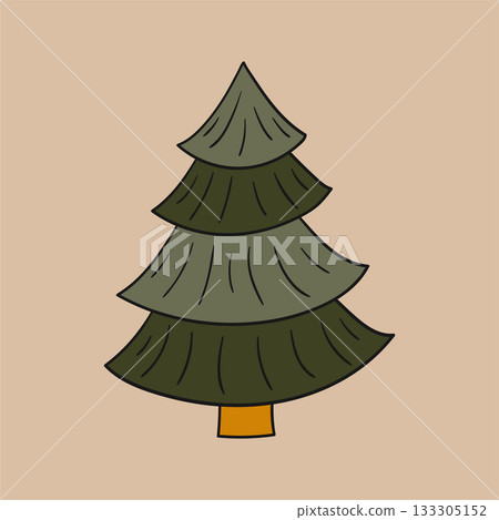 Christmas icon. Design for postcards, flyers, banners Christmas icon. Design for postcards, flyers, banners 133305152