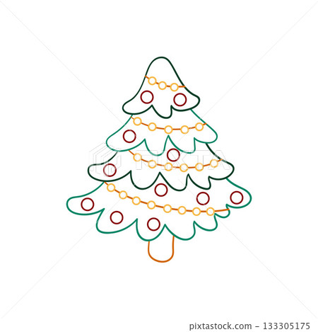 Christmas icon. Design for postcards, flyers, banners Christmas icon. Design for postcards, flyers, banners 133305175