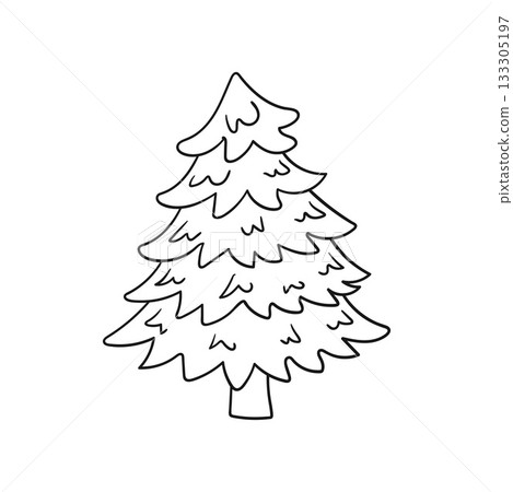 Christmas icon. Design for postcards, flyers, banners 133305197