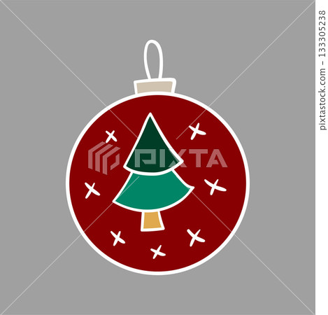 Christmas icon. Design for postcards, flyers, banners 133305238