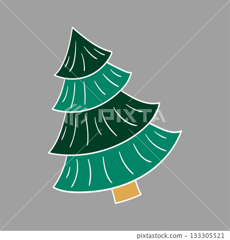 Christmas icon. Design for postcards, flyers, banners 133305521