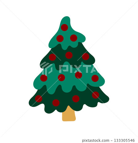 Christmas icon. Design for postcards, flyers, banners Christmas icon. Design for postcards, flyers, banners 133305546