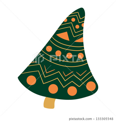 Christmas icon. Design for postcards, flyers, banners Christmas icon. Design for postcards, flyers, banners 133305548