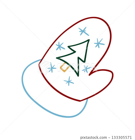 Christmas icon. Design for postcards, flyers, banners Christmas icon. Design for postcards, flyers, banners 133305571