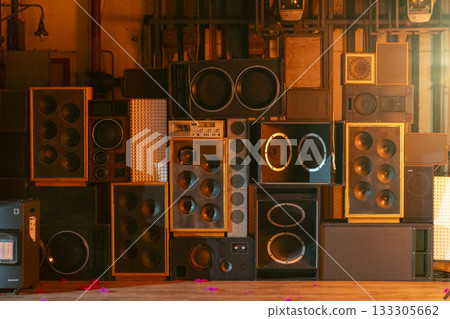 Vintage Audio Equipment Collection in the Studio 133305662