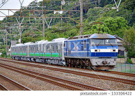 東海道本線，二宮大磯站，JR貨運，EF210-132 + HB-E220-8 + HB-E220-9，A級 133306422
