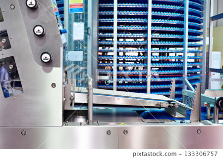 Modern conveyor for food factory Modern conveyor for food factory 133306757