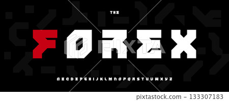Heavy Geometric Font Logo Alphabet Techno Modern Typography, Creative Bold Typographic Design for Cyber Title Text, Sport Poster Headline, Blocks Logotype. Symbol Set Fonts. Vector Logos Typeface Heavy Geometric Font Logo Alphabet Techno Modern Typography, Creative Bold Typographic Design for Cyber Title Text, Sport Poster Headline, Blocks Logotype. Symbol Set Fonts. Vector Logos Typeface 133307183