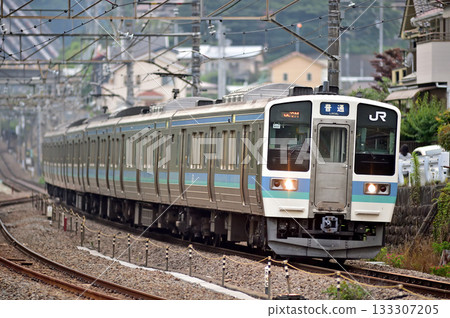 Chuo Main Line Uenohara JR East Series 211 N602 formation (Nagano) Chuo Main Line Uenohara JR East Series 211 N602 formation (Nagano) 133307205