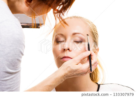 Makeup artist apply make up Makeup artist apply make up 133307979