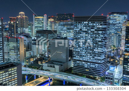 Night view of Umeda, Osaka (Kita-ku, Osaka City, Osaka Prefecture) 133308304