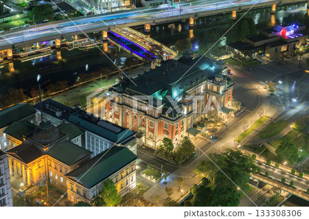 Night view of Nakanoshima, Osaka (Kita-ku, Osaka City, Osaka Prefecture) 133308306
