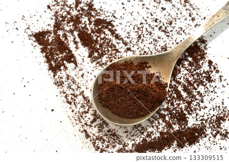 Black ground coffee. Black ground coffee. 133309515