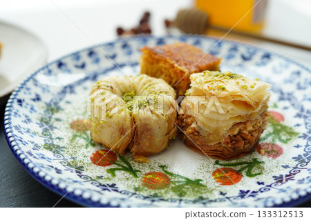 Pistachio and nut baklava Pistachio and nut baklava 133312513