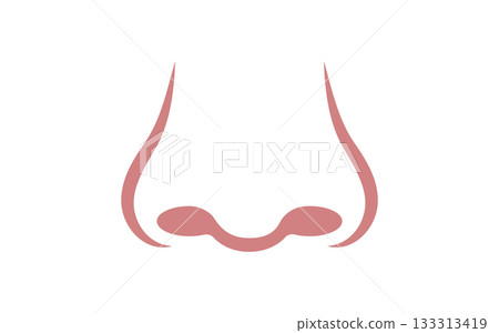 Human nose icon Human nose icon 133313419