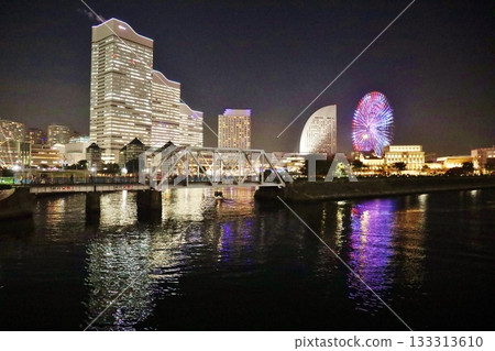 Kishamichi and Minato Mirai night view 133313610