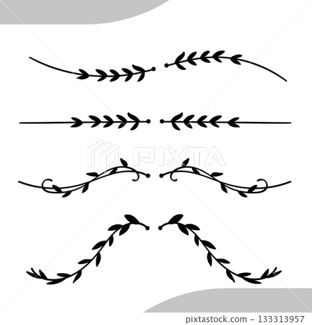 Geometric Square Border Dotted Line and Circle Decoration Template. Vector illustration. 133313957