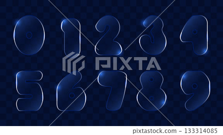 Glassmorphism Design Transparent Glass UI Trend. Element showcasing clarity shiny effect and blur Ideal for web design marketing and digital interfaces. Vector illustration. 133314085