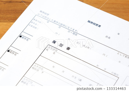 履歷和履歷 - 準備一份履歷和履歷，這是換工作時必不可少的申請文件。 133314463