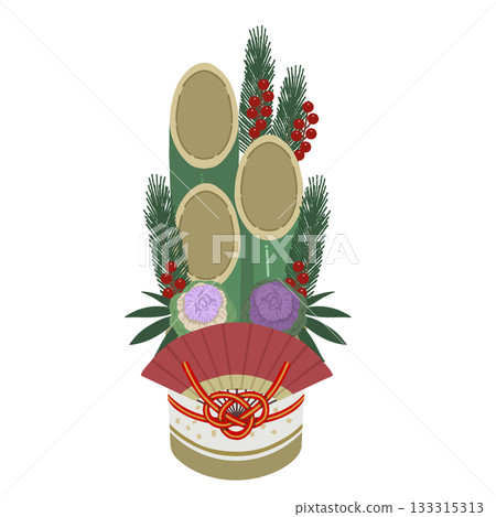 kadomatsu hand drawn illustration kadomatsu hand drawn illustration 133315313