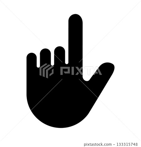 Hand icon with index finger up 133315748