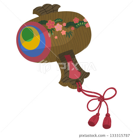 一個簡單的木槌的插圖 一個簡單的木槌的插圖 133315787